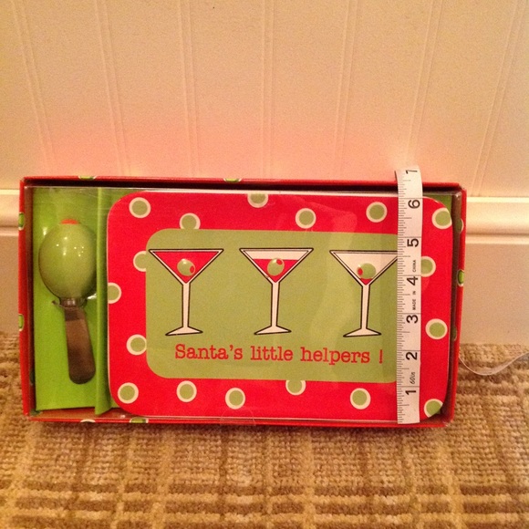 Cute Martini Cheese plate and knife - Picture 3 of 3